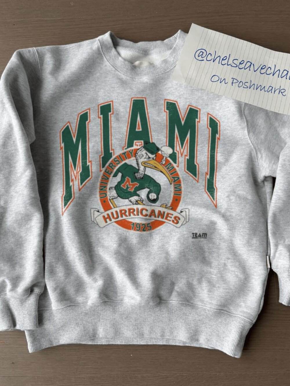 Vintage 90s Miami Hurricanes Sweatshirt, University Of Miami Hurricanes Shirt